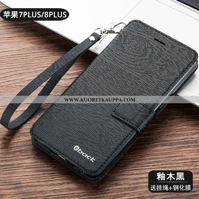 Kuori iPhone 8, Kuoret iPhone 8, Kotelo iPhone 8 Suojaus Nahkakuori Kulta Kultainen