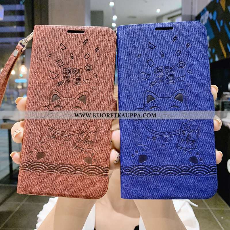 Kuori iPhone 8, Kuoret iPhone 8, Kotelo iPhone 8 Suojaus Nahkakuori Silikoni Tuki Sininen