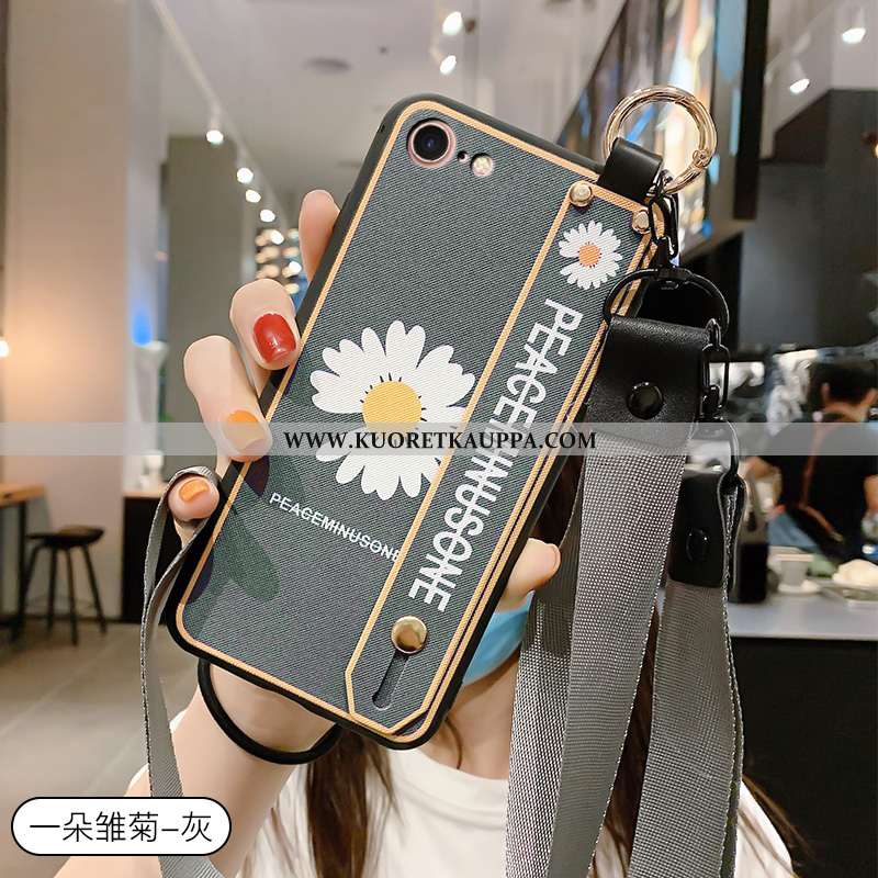 Kuori iPhone 8, Kuoret iPhone 8, Kotelo iPhone 8 Suojaus Pesty Suede Silikoni Murtumaton Violetti