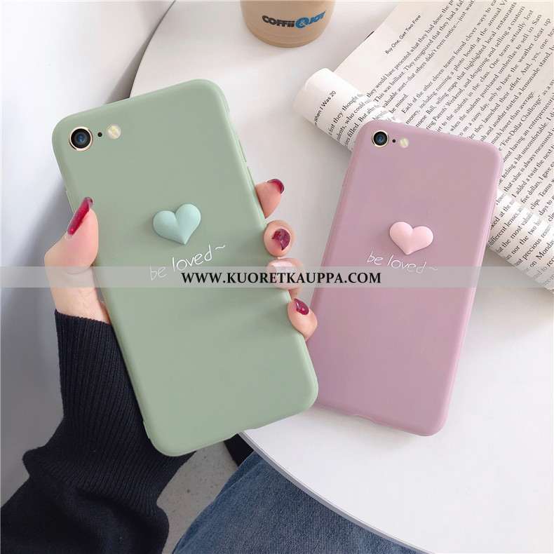 Kuori iPhone 8, Kuoret iPhone 8, Kotelo iPhone 8 Tila Pehmeä Neste Murtumaton Jauhe Suojaus Pinkki