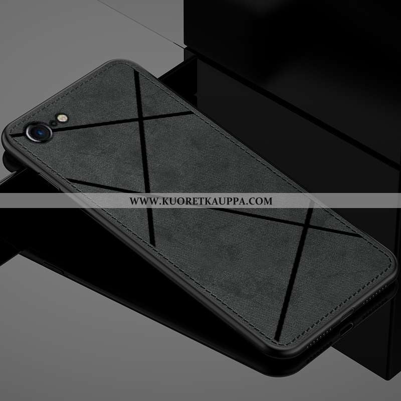 Kuori iPhone 8, Kuoret iPhone 8, Kotelo iPhone 8 Ultra Pehmeä Neste Musta Murtumaton Suuntaus Mustat