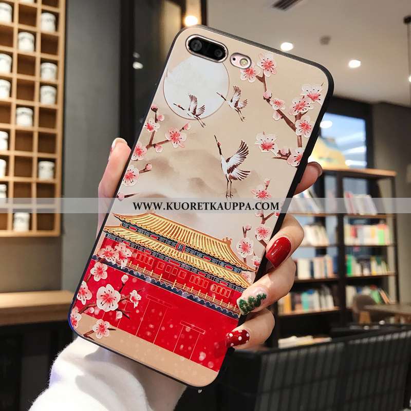 Kuori iPhone 8 Plus, Kuoret iPhone 8 Plus, Kotelo iPhone 8 Plus Kohokuviointi Pehmeä Neste Murtumato