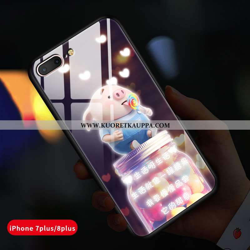 Kuori iPhone 8 Plus, Kuoret iPhone 8 Plus, Kotelo iPhone 8 Plus Lasi Persoonallisuus All Inclusive L