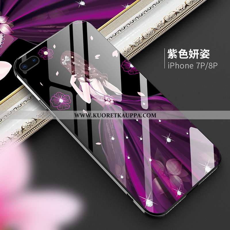 Kuori iPhone 8 Plus, Kuoret iPhone 8 Plus, Kotelo iPhone 8 Plus Luova Suuntaus Violetti Ylellisyys U