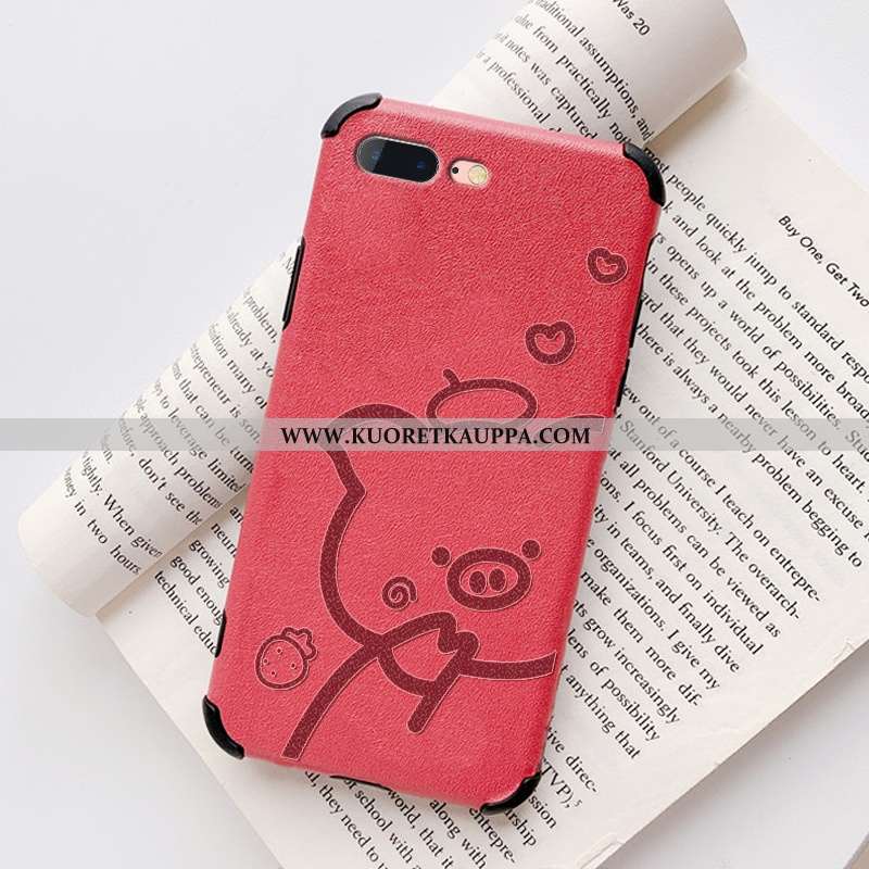 Kuori iPhone 8 Plus, Kuoret iPhone 8 Plus, Kotelo iPhone 8 Plus Nahkakuori Luova Murtumaton Silikoni