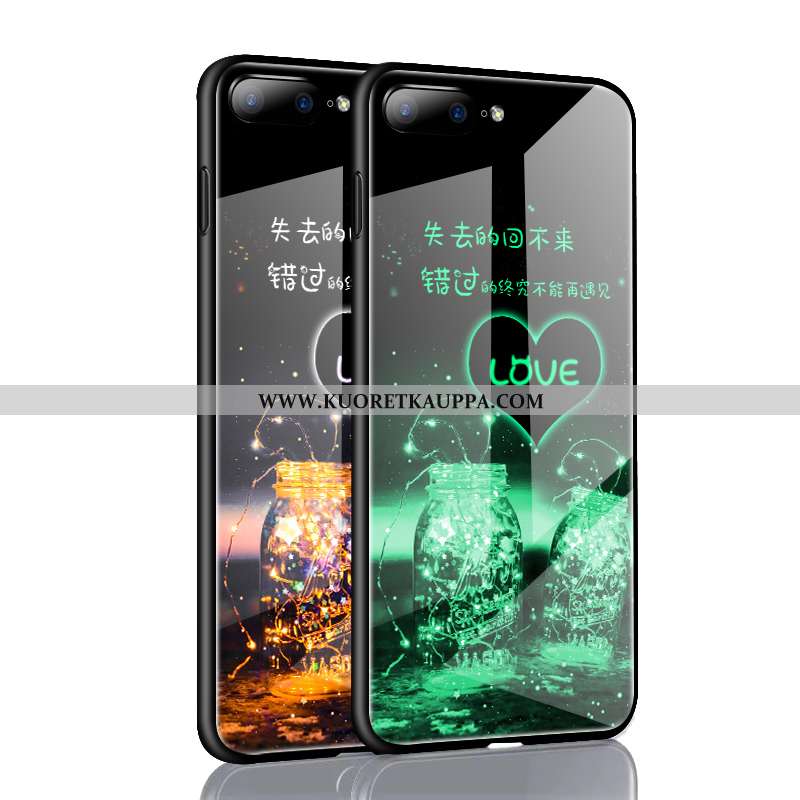 Kuori iPhone 8 Plus, Kuoret iPhone 8 Plus, Kotelo iPhone 8 Plus Suojaus Lasi Pu Persoonallisuus Puhe