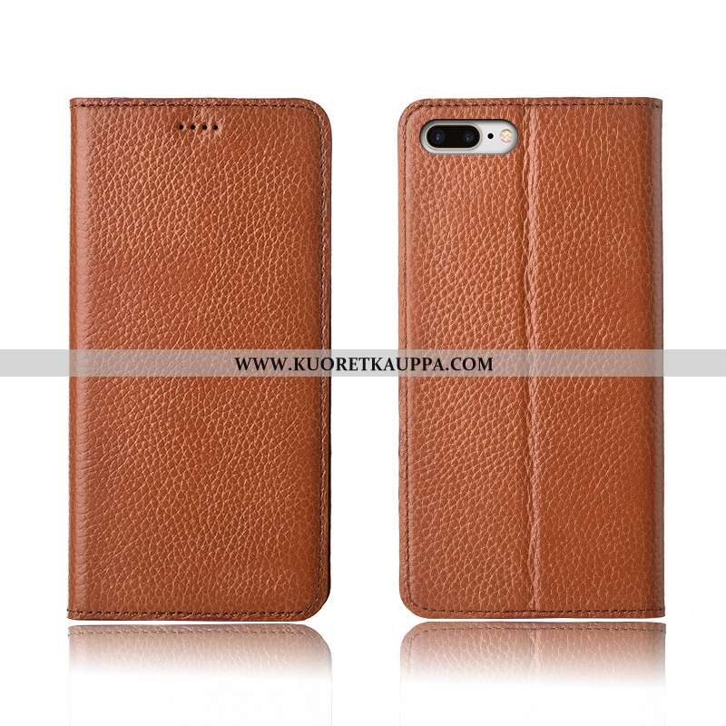 Kuori iPhone 8 Plus, Kuoret iPhone 8 Plus, Kotelo iPhone 8 Plus Suojaus Nahkakuori Uusi Pinkki