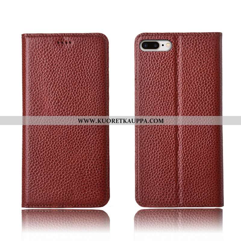 Kuori iPhone 8 Plus, Kuoret iPhone 8 Plus, Kotelo iPhone 8 Plus Suojaus Nahkakuori Uusi Pinkki