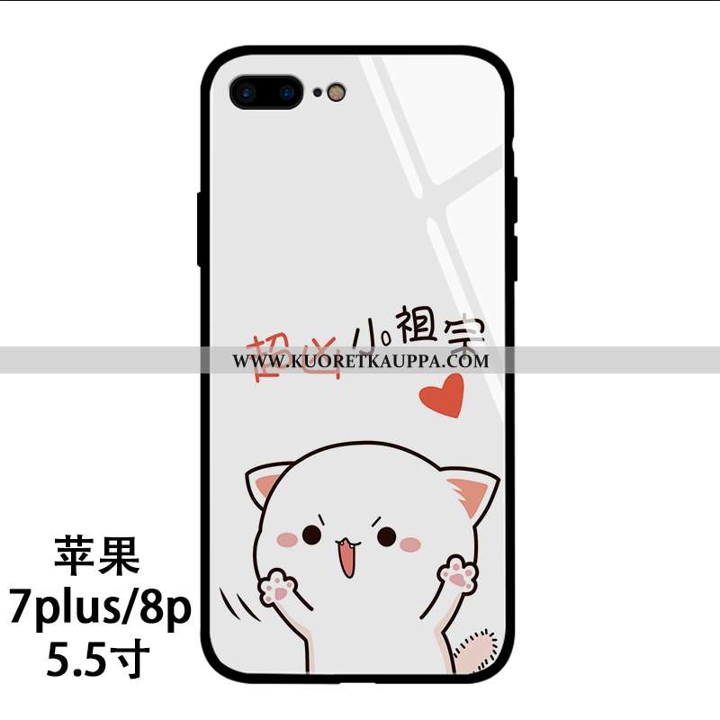 Kuori iPhone 8 Plus, Kuoret iPhone 8 Plus, Kotelo iPhone 8 Plus Suuntaus Lasi Net Red Rakastunut Sar