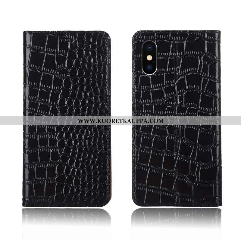 Kuori iPhone X, Kuoret iPhone X, Kotelo iPhone X Aito Nahka Silikoni Suojaus Krokotiili Nahkakuori R