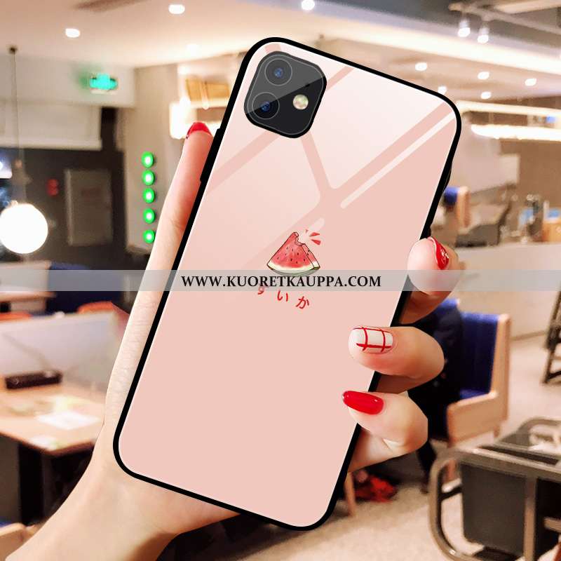 Kuori iPhone X, Kuoret iPhone X, Kotelo iPhone X Lasi Ihana Pieni Jauhe Pinkki