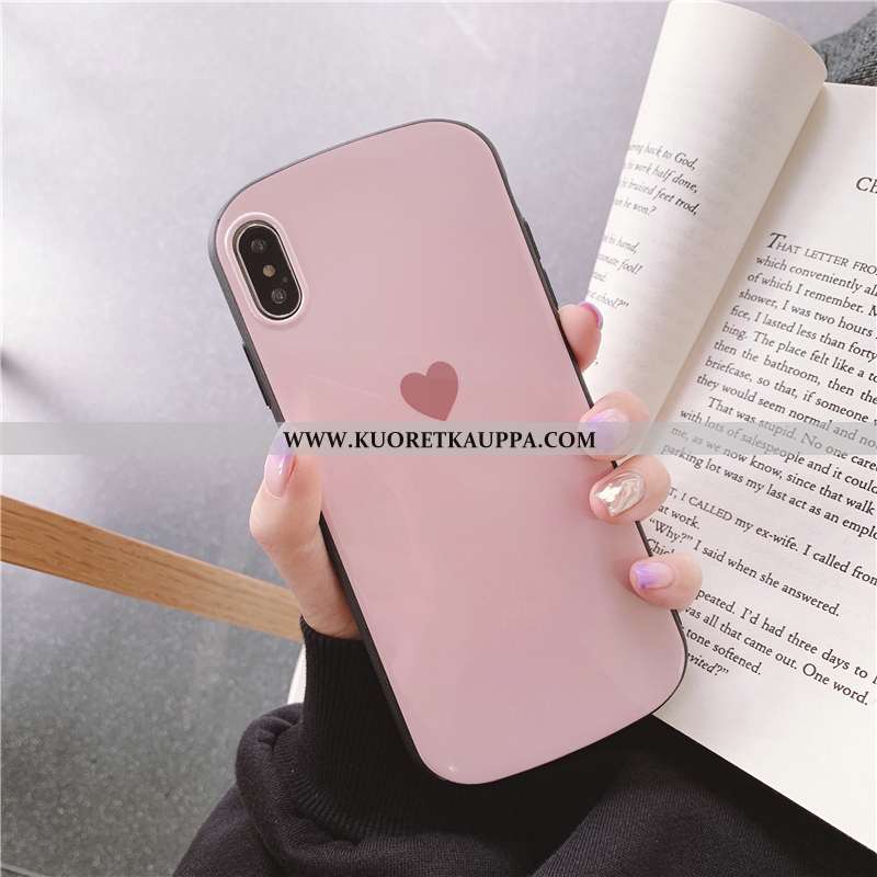 Kuori iPhone X, Kuoret iPhone X, Kotelo iPhone X Luova Silikoni Suojaus Violetti Yksinkertainen