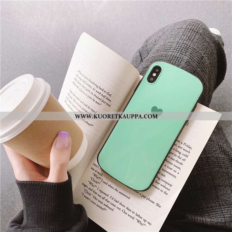 Kuori iPhone X, Kuoret iPhone X, Kotelo iPhone X Luova Silikoni Suojaus Violetti Yksinkertainen