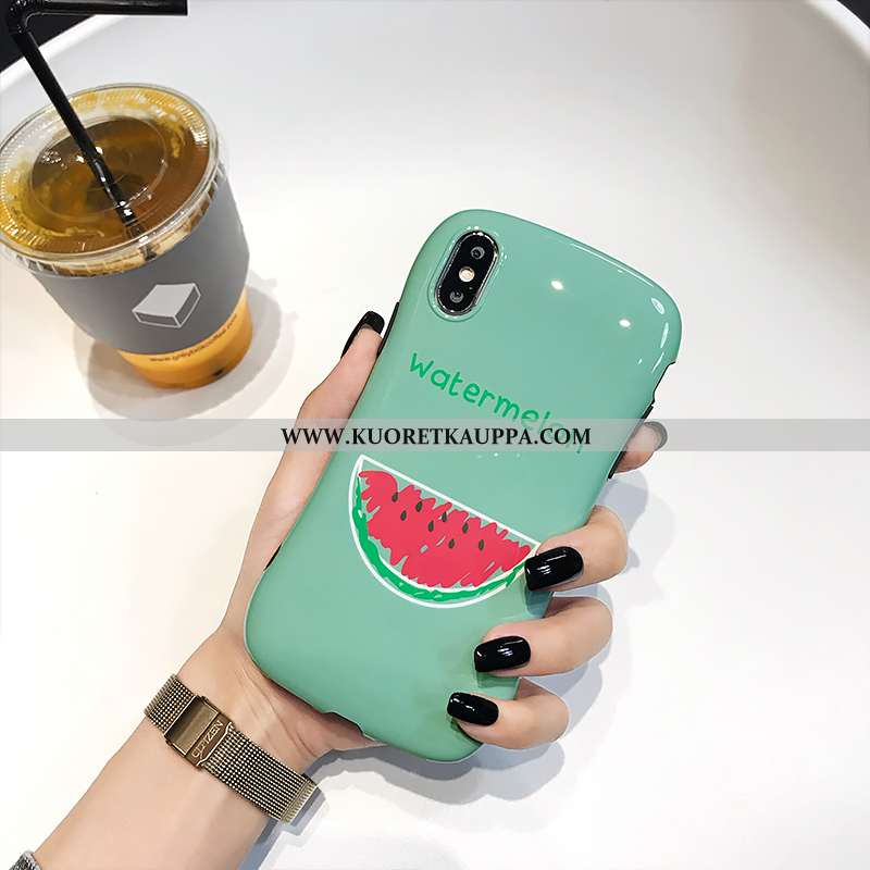 Kuori iPhone X, Kuoret iPhone X, Kotelo iPhone X Luova Suuntaus Yksinkertainen Pieni Punainen