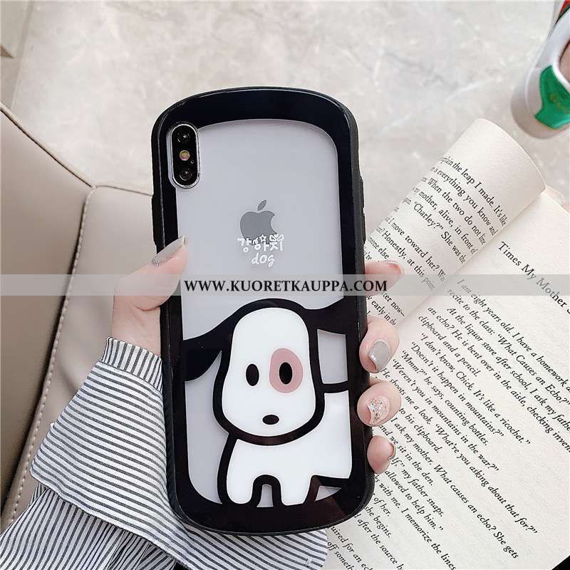 Kuori iPhone X, Kuoret iPhone X, Kotelo iPhone X Läpinäkyvä Persoonallisuus Murtumaton Jauhe Sarjaku