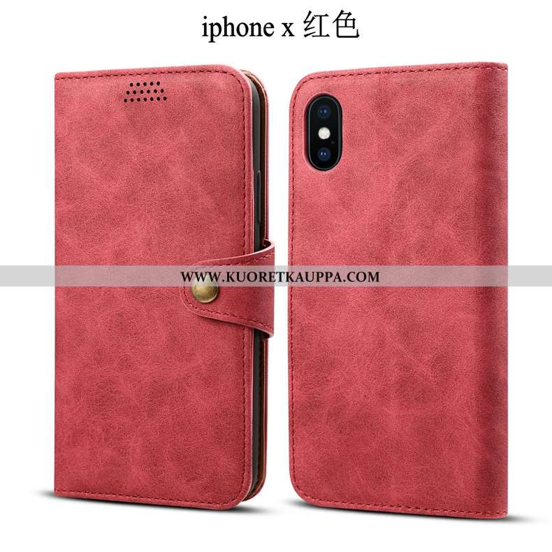 Kuori iPhone X, Kuoret iPhone X, Kotelo iPhone X Nahkakuori Suuntaus Murtumaton Pehmeä Neste Suojaus