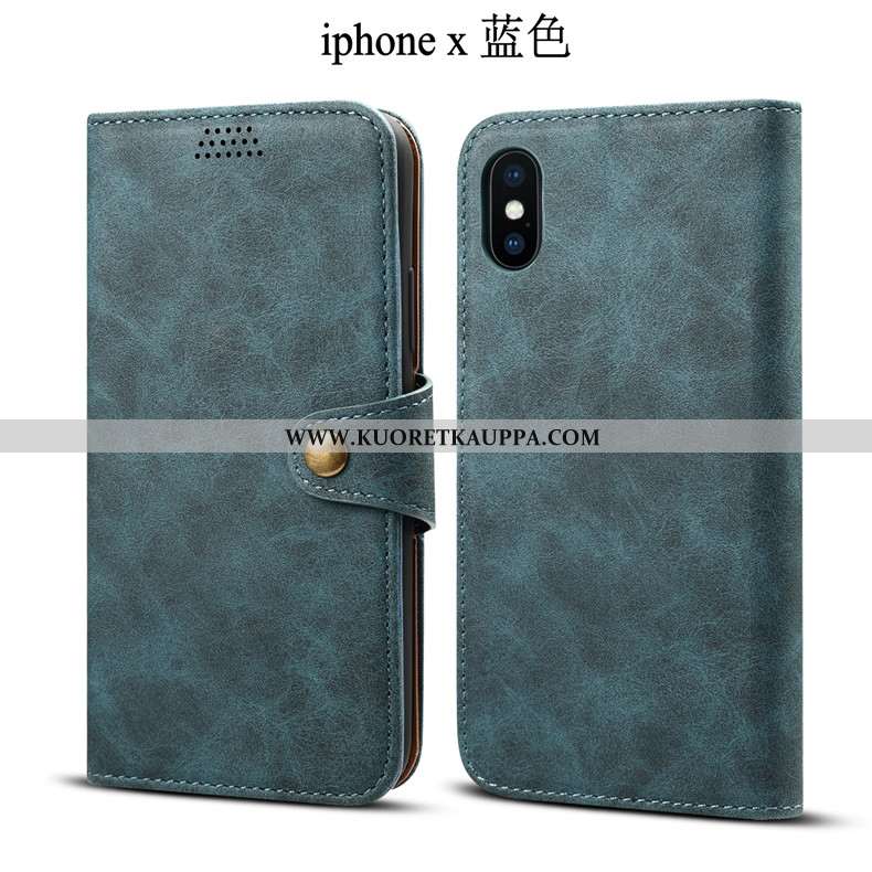 Kuori iPhone X, Kuoret iPhone X, Kotelo iPhone X Nahkakuori Suuntaus Murtumaton Pehmeä Neste Suojaus