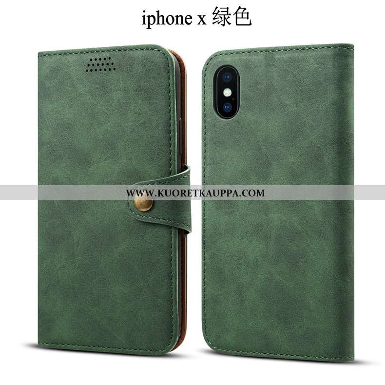 Kuori iPhone X, Kuoret iPhone X, Kotelo iPhone X Nahkakuori Suuntaus Murtumaton Pehmeä Neste Suojaus