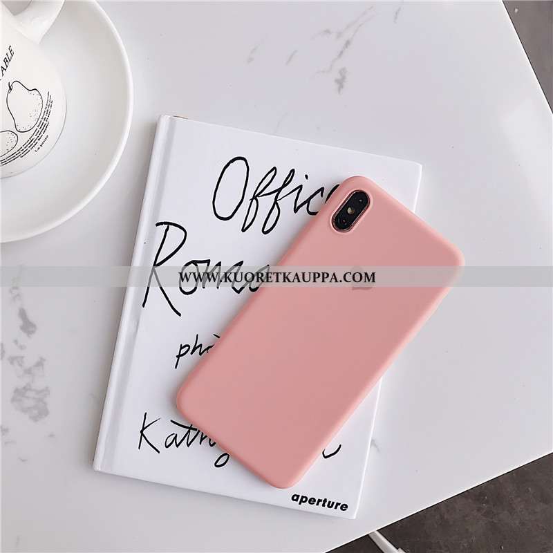 Kuori iPhone X, Kuoret iPhone X, Kotelo iPhone X Pehmeä Neste Silikoni Rakkaus Kiinteä Väri Murtumat