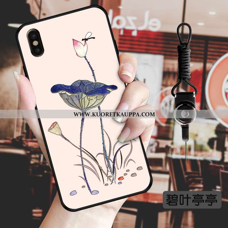 Kuori iPhone X, Kuoret iPhone X, Kotelo iPhone X Pehmeä Neste Silikoni Tuuli Kohokuviointi Murtumato