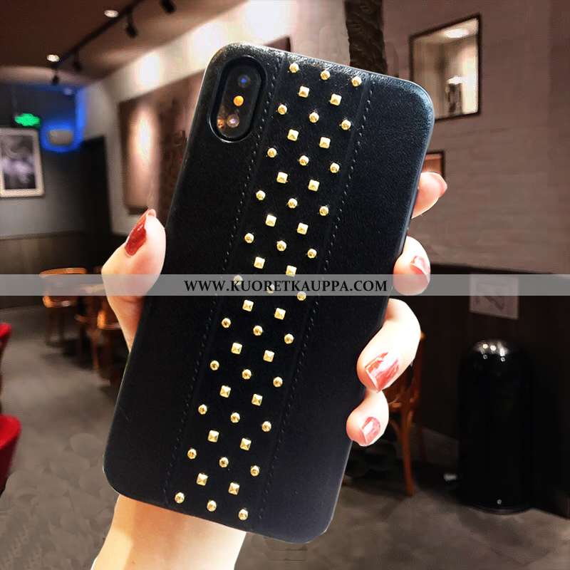 Kuori iPhone X, Kuoret iPhone X, Kotelo iPhone X Persoonallisuus Luova Tila Kiinteä Väri Suojaus Pun