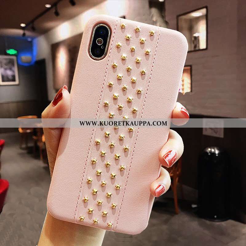 Kuori iPhone X, Kuoret iPhone X, Kotelo iPhone X Persoonallisuus Luova Tila Kiinteä Väri Suojaus Pun