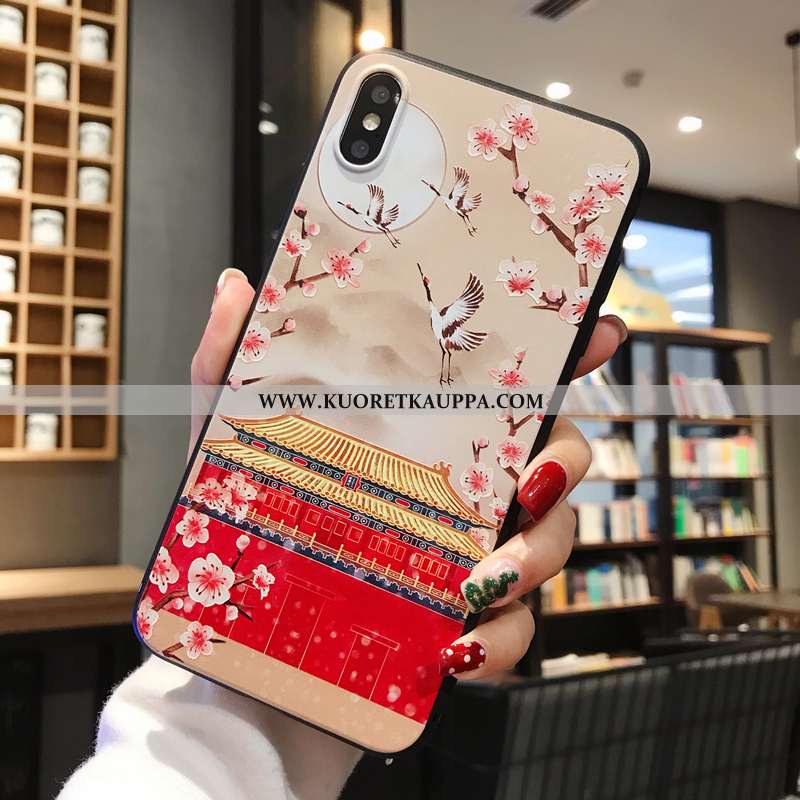 Kuori iPhone X, Kuoret iPhone X, Kotelo iPhone X Silikoni Ripustettavat Koristeet Puhelimen Pehmeä N