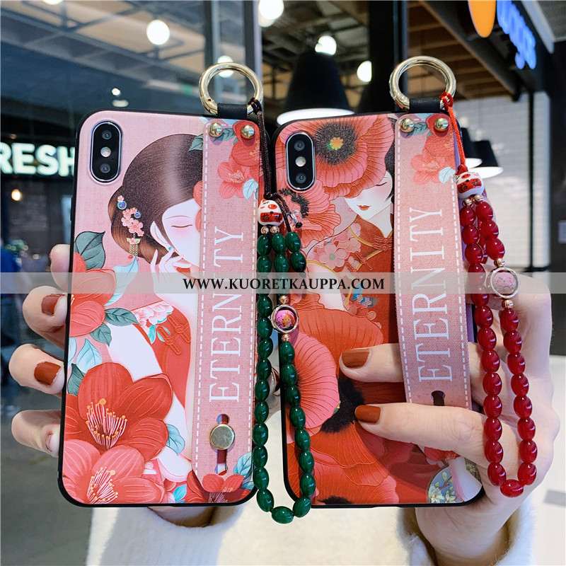 Kuori iPhone X, Kuoret iPhone X, Kotelo iPhone X Silikoni Suojaus Ripustettavat Koristeet Puhelimen 