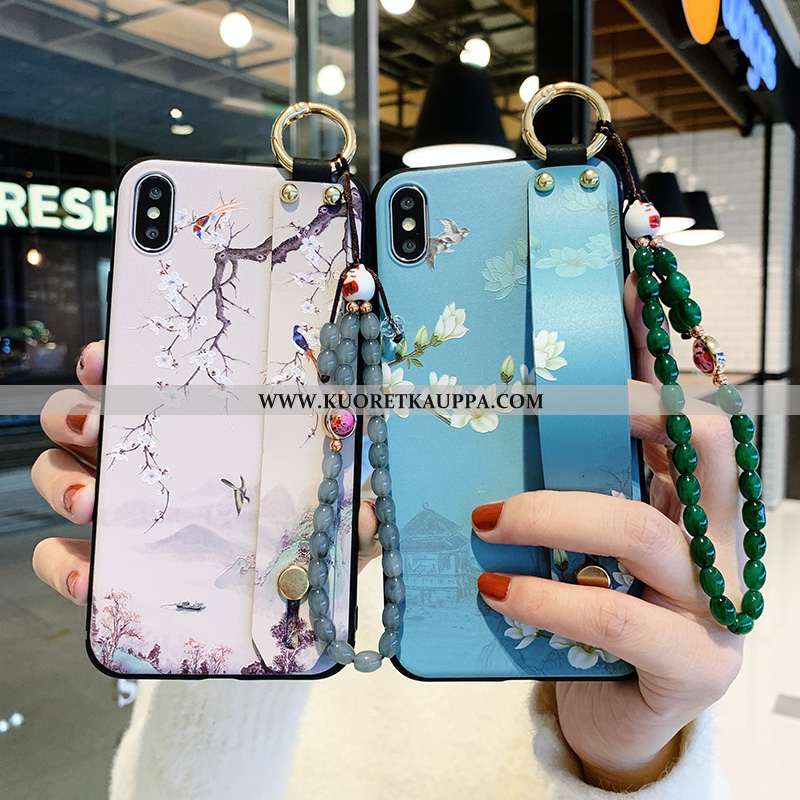 Kuori iPhone X, Kuoret iPhone X, Kotelo iPhone X Silikoni Suojaus Tuki Murtumaton Puhelimen Sininen