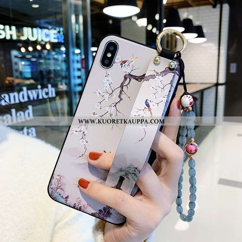 Kuori iPhone X, Kuoret iPhone X, Kotelo iPhone X Silikoni Suojaus Tuki Murtumaton Puhelimen Sininen