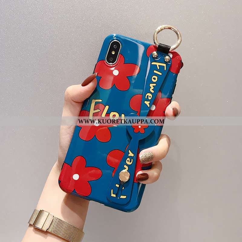 Kuori iPhone X, Kuoret iPhone X, Kotelo iPhone X Suojaus Luova Kukkia Tuki Punainen