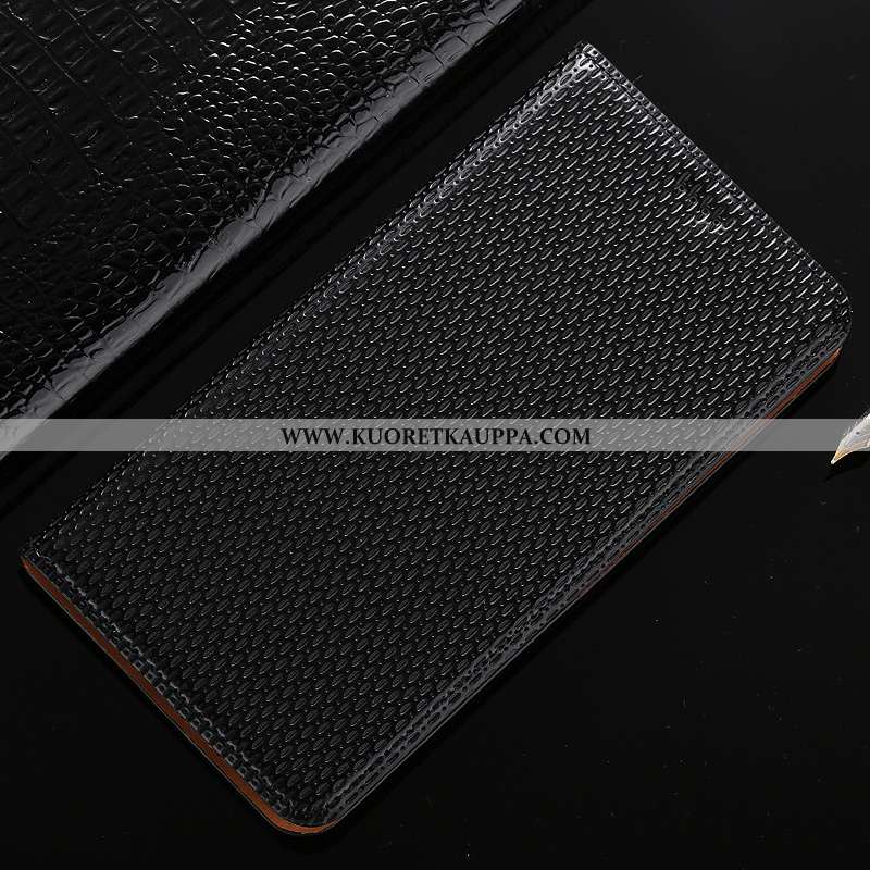 Kuori iPhone X, Kuoret iPhone X, Kotelo iPhone X Suojaus Nahkakuori Aito Nahka Puhelimen Mustat