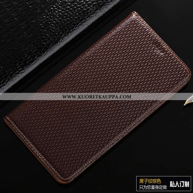 Kuori iPhone X, Kuoret iPhone X, Kotelo iPhone X Suojaus Nahkakuori Aito Nahka Puhelimen Mustat