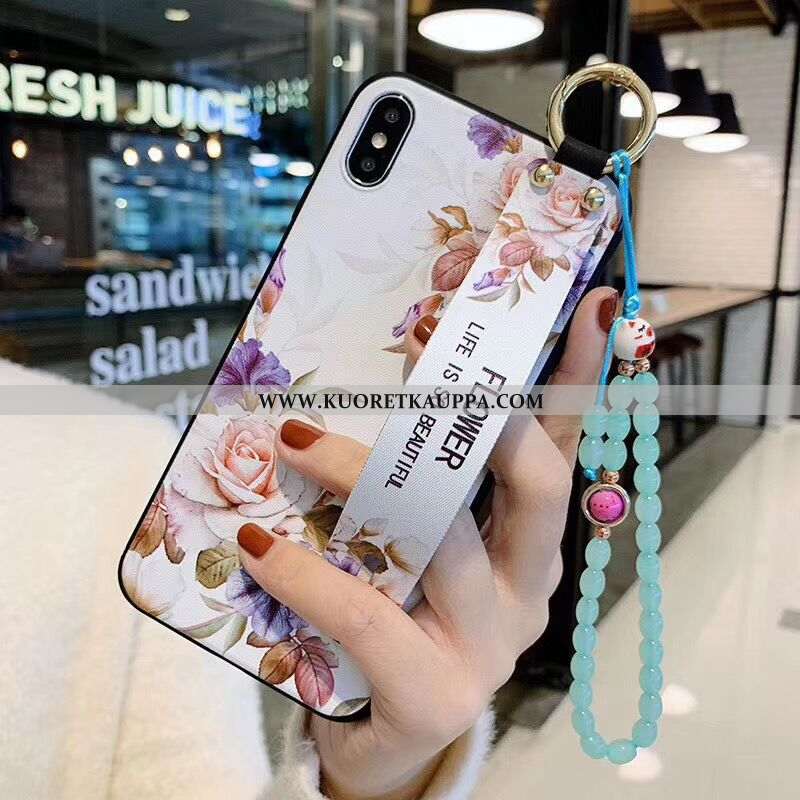 Kuori iPhone X, Kuoret iPhone X, Kotelo iPhone X Suojaus Pesty Suede Pieni Musta Mustat