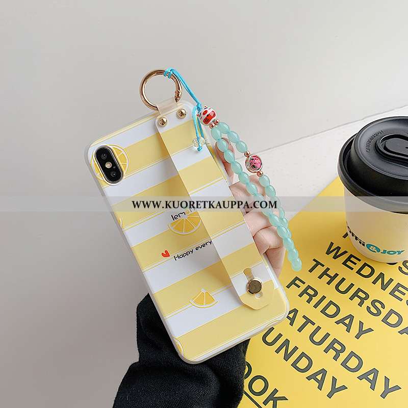 Kuori iPhone X, Kuoret iPhone X, Kotelo iPhone X Suojaus Pesty Suede Puhelimen Keltainen Kustannukse