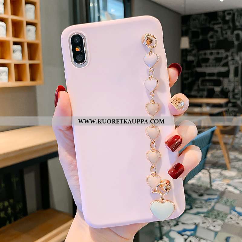 Kuori iPhone X, Kuoret iPhone X, Kotelo iPhone X Suojaus Tila Silikoni Murtumaton Suuntaus Pinkki