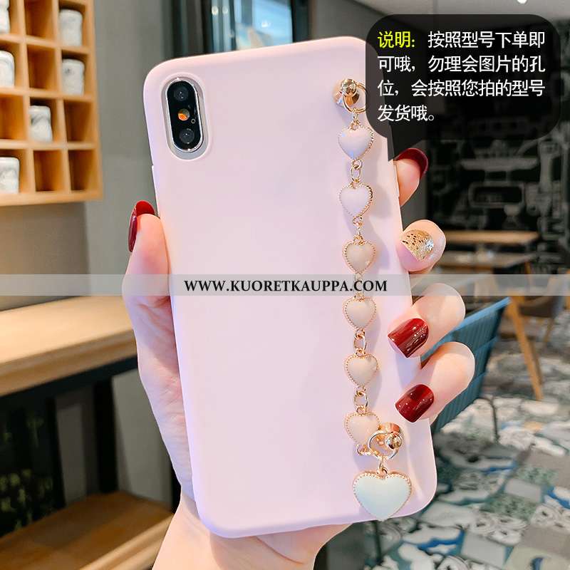 Kuori iPhone X, Kuoret iPhone X, Kotelo iPhone X Suojaus Tila Silikoni Murtumaton Suuntaus Pinkki