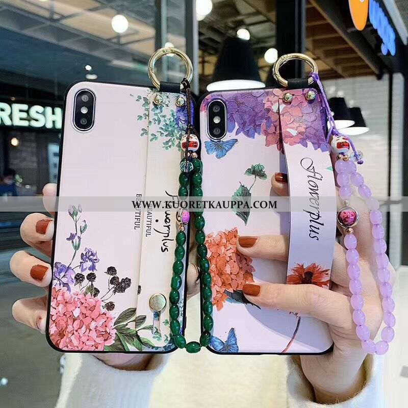 Kuori iPhone X, Kuoret iPhone X, Kotelo iPhone X Suojaus Vuosikerta Kiinalainen Tyyli Violetti