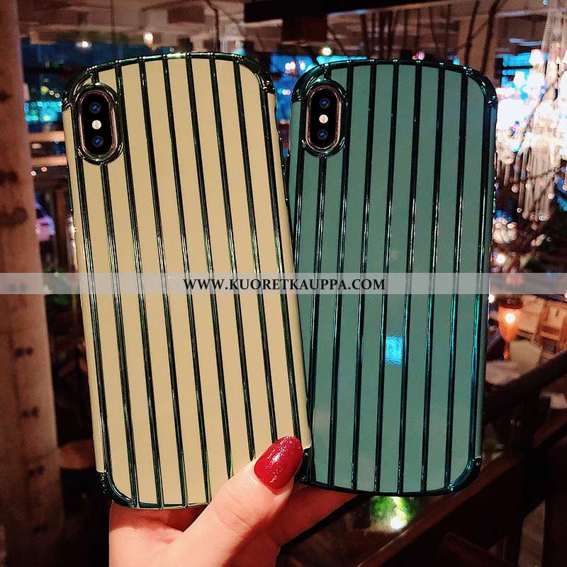 Kuori iPhone X, Kuoret iPhone X, Kotelo iPhone X Suuntaus Pehmeä Neste Vihreä Pinnoitus