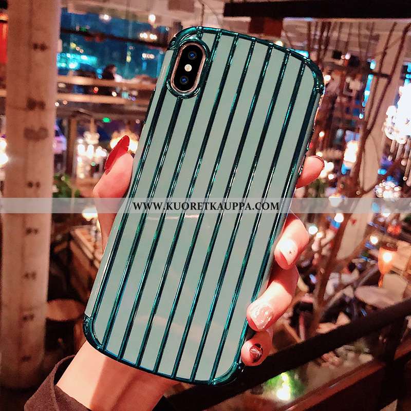 Kuori iPhone X, Kuoret iPhone X, Kotelo iPhone X Suuntaus Pehmeä Neste Vihreä Pinnoitus