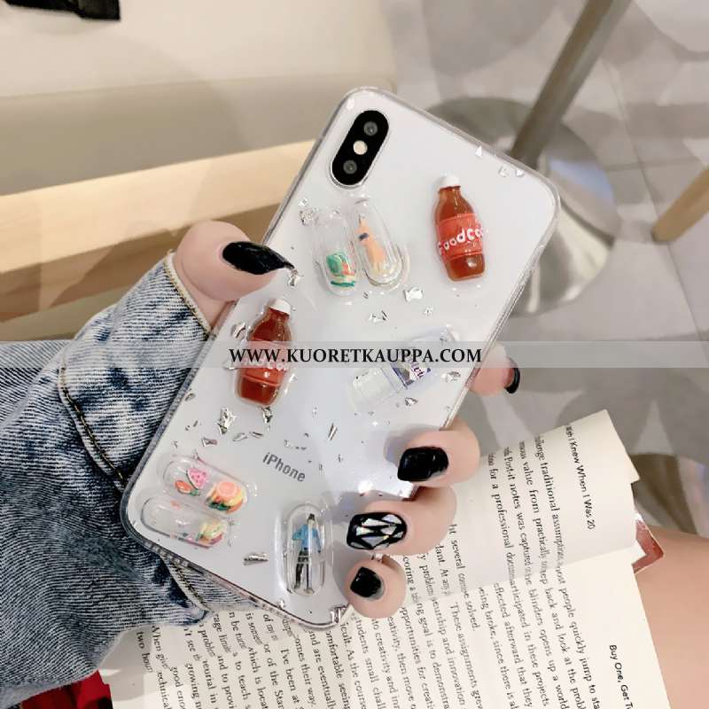 Kuori iPhone X, Kuoret iPhone X, Kotelo iPhone X Suuntaus Silikoni Murtumaton Pieni Musta Mustat