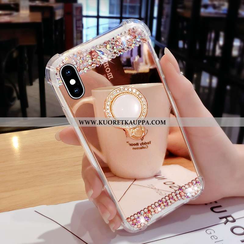 Kuori iPhone X, Kuoret iPhone X, Kotelo iPhone X Suuntaus Strassi All Inclusive Puhelimen Pinkki