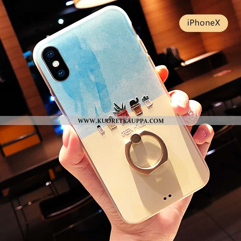 Kuori iPhone X, Kuoret iPhone X, Kotelo iPhone X Suuntaus Suojaus Kustannukset Pieni Sininen