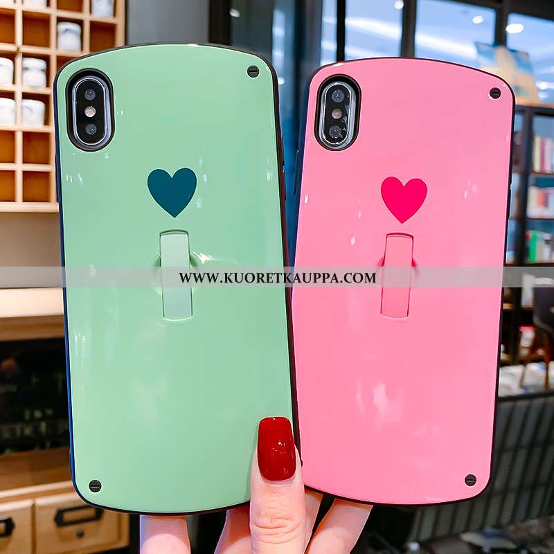 Kuori iPhone X, Kuoret iPhone X, Kotelo iPhone X Suuntaus Tila Puhelimen Rakkaus Jauhe Pinkki