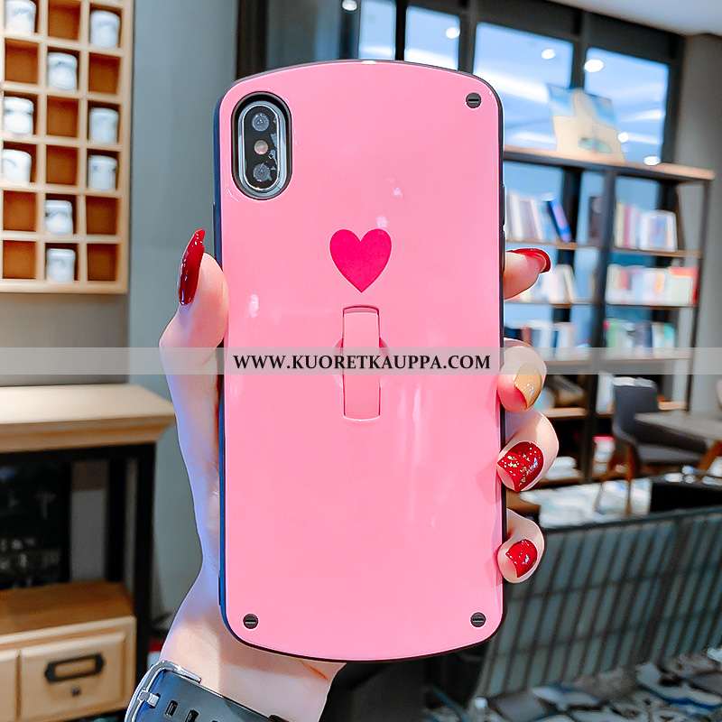 Kuori iPhone X, Kuoret iPhone X, Kotelo iPhone X Suuntaus Tila Puhelimen Rakkaus Jauhe Pinkki