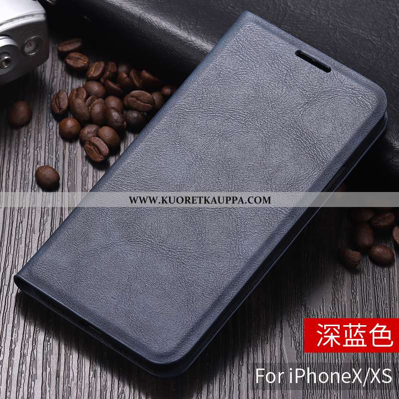 Kuori iPhone X, Kuoret iPhone X, Kotelo iPhone X Suuntaus Ultra Nahkakuori All Inclusive Ruskea