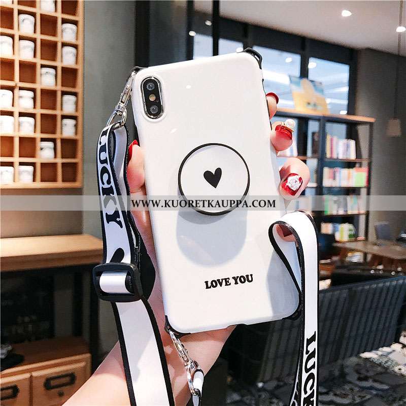 Kuori iPhone X, Kuoret iPhone X, Kotelo iPhone X Ultra Pehmeä Neste Suuntaus Silikoni Puhelimen Valk