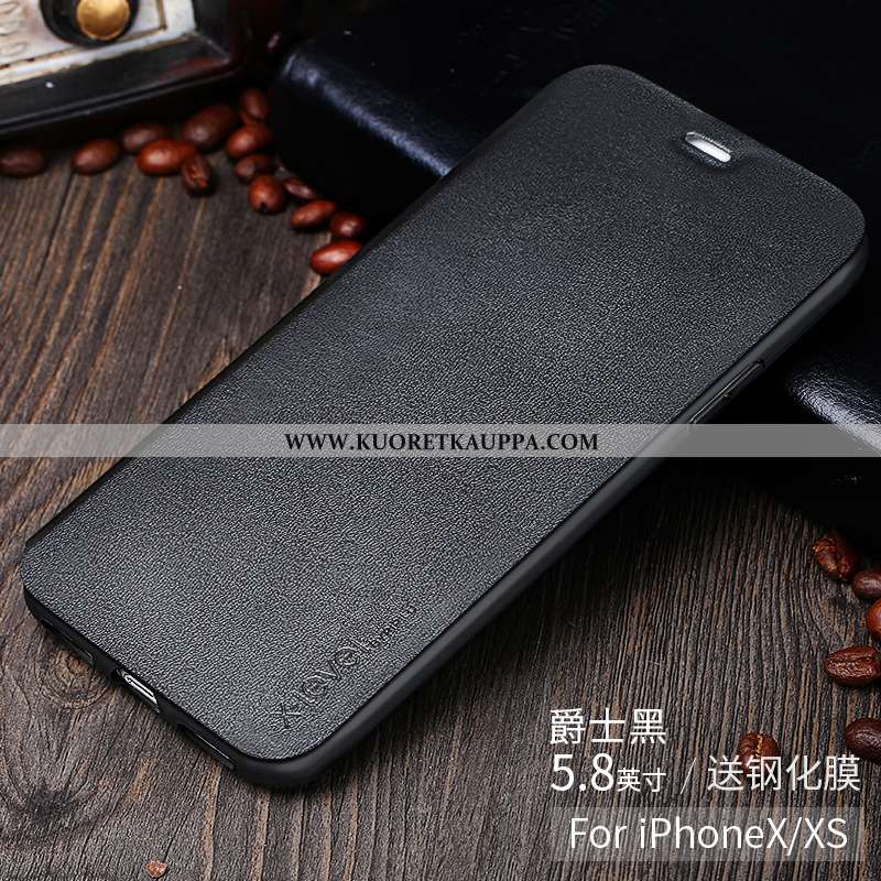 Kuori iPhone X, Kuoret iPhone X, Kotelo iPhone X Ultra Valo Nahkakuori Luova Pinkki