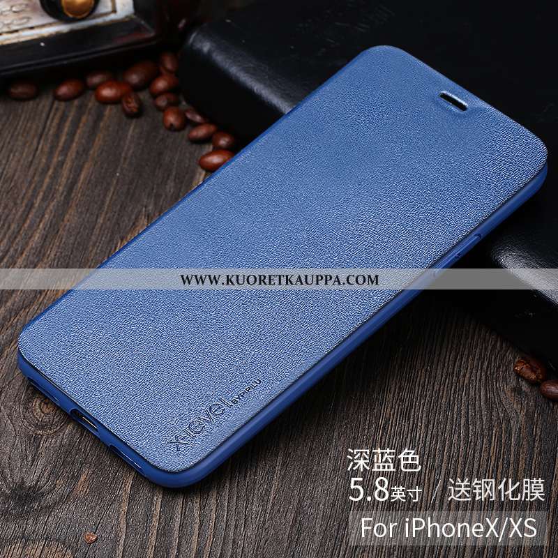 Kuori iPhone X, Kuoret iPhone X, Kotelo iPhone X Ultra Valo Nahkakuori Luova Pinkki