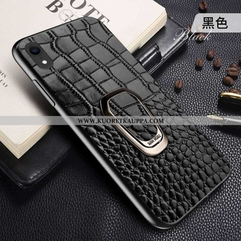Kuori iPhone Xr, Kuoret iPhone Xr, Kotelo iPhone Xr Aito Nahka Nahka Auto All Inclusive Uusi Viininp